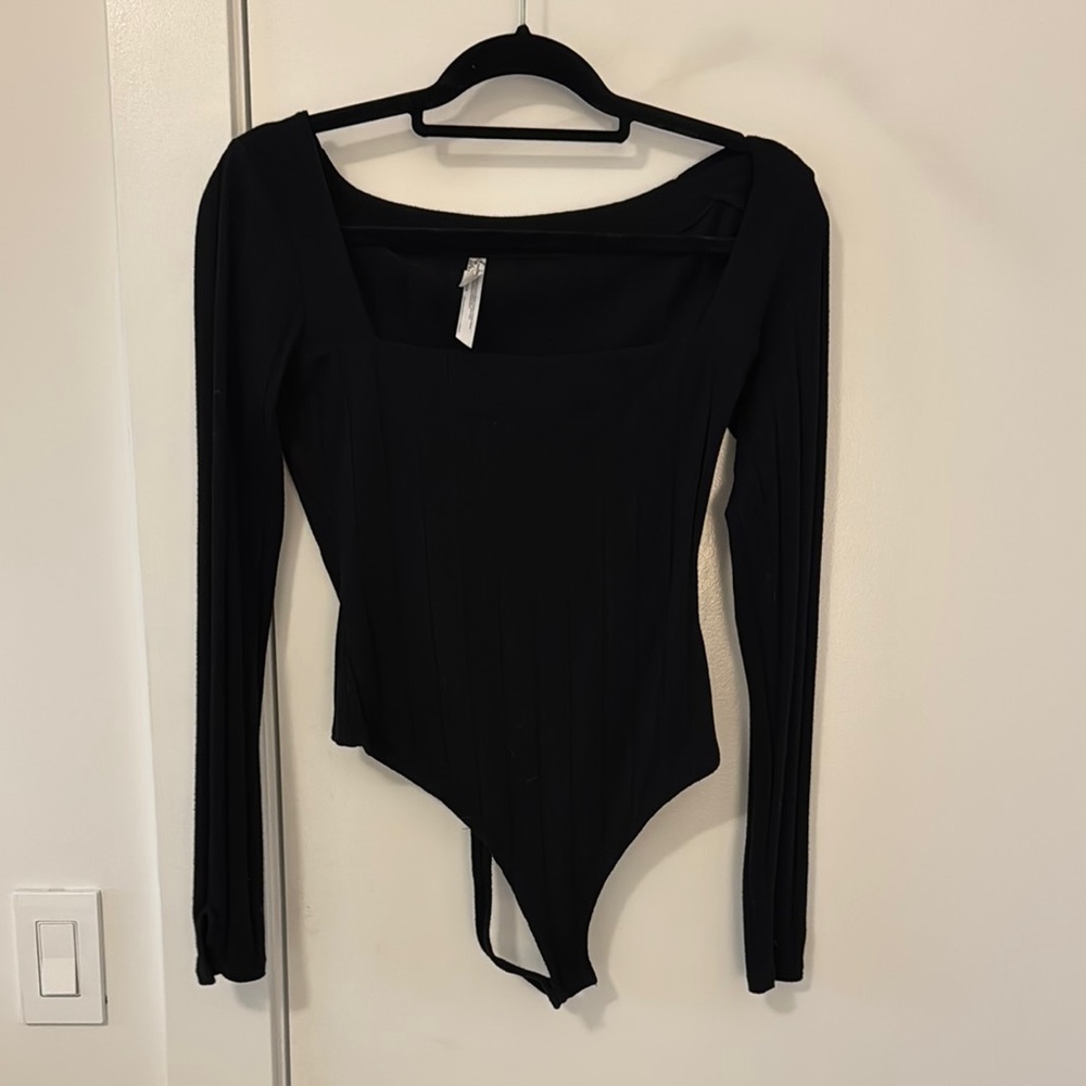 Black Long Sleeve Bodysuit